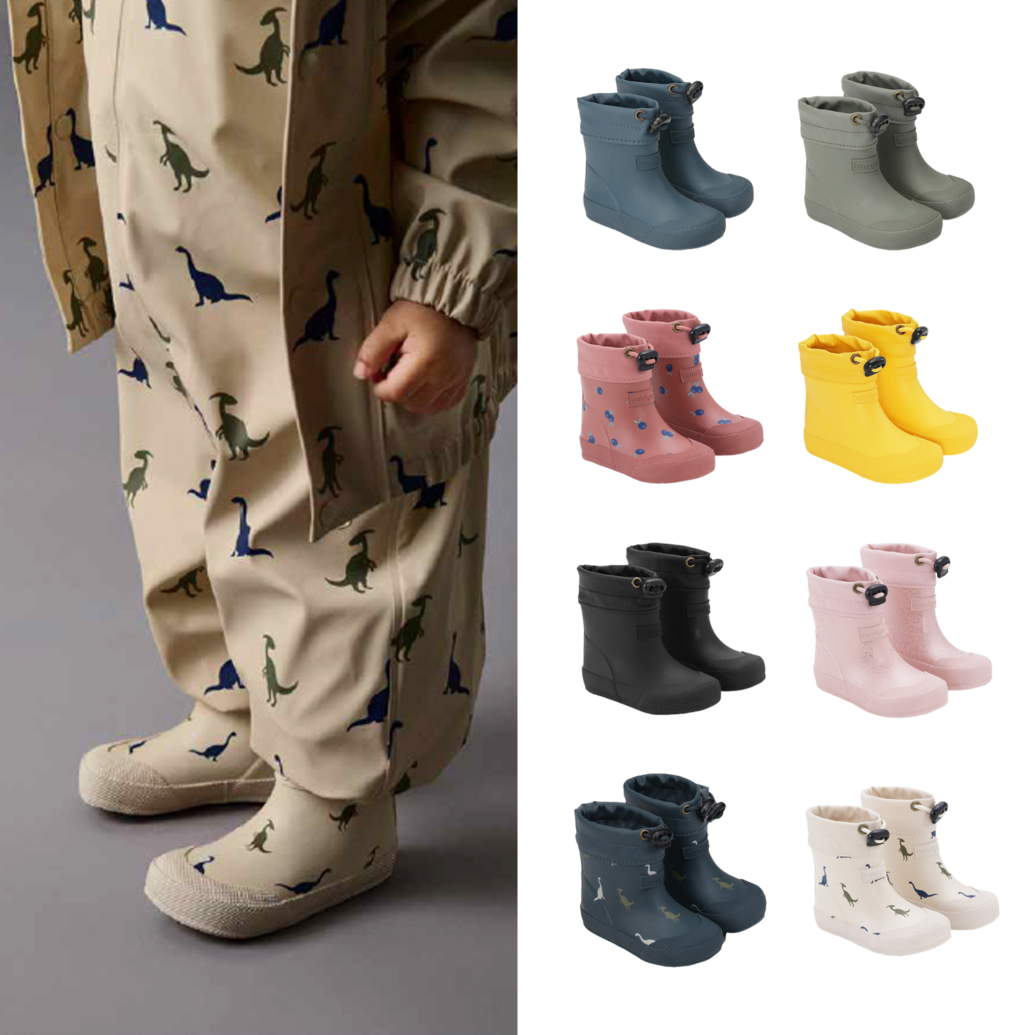 丹麦bundgaard儿童卡夫雨靴