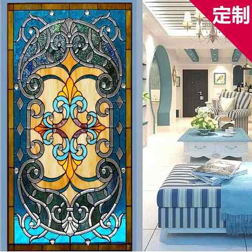 艺术玻璃彩色教堂玻璃屏风雕刻