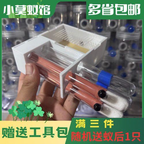 小莫蚁馆 免组装四试管巢 蚂蚁宠物巢 蚂蚁工坊城堡 套餐送蚂蚁