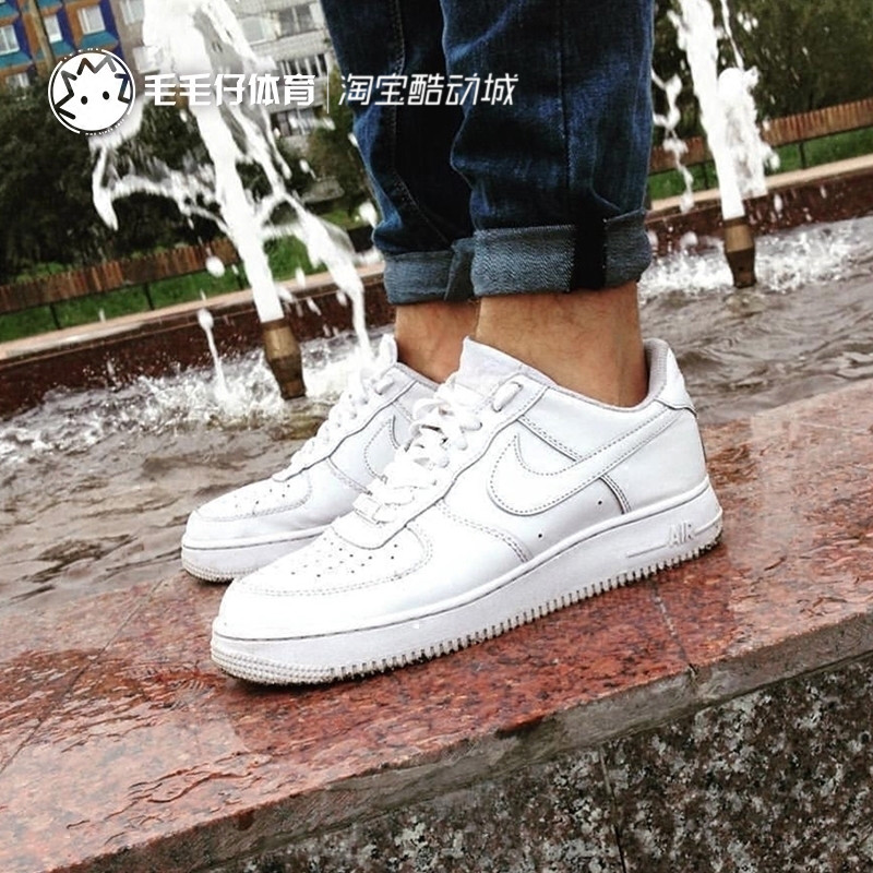 Nike Air Force 1纯全白空军一号AF1男女低帮休闲板鞋 315122-111