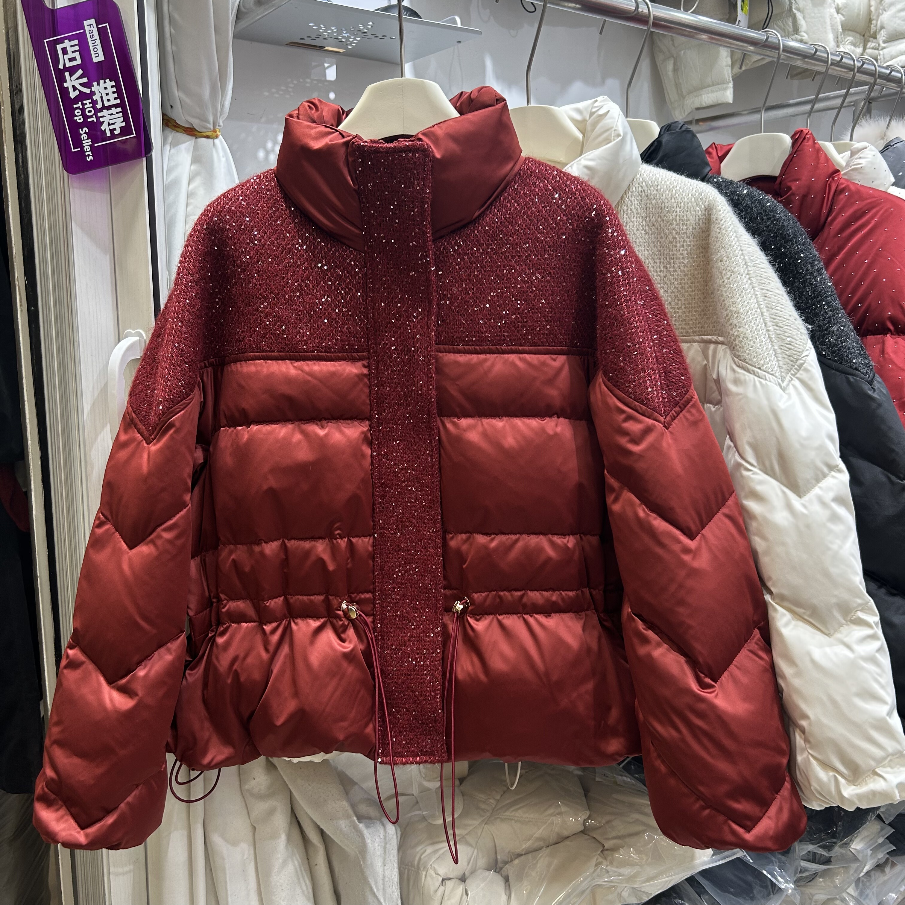 2025冬季新款时尚百搭立领短款小个子面包服厚外套女羽绒服上午潮