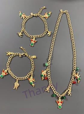 KC打标珐琅彩色吊坠手链项链