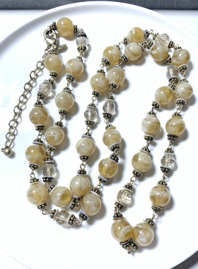 CHICOS打标天然贝壳隔片毛衣链