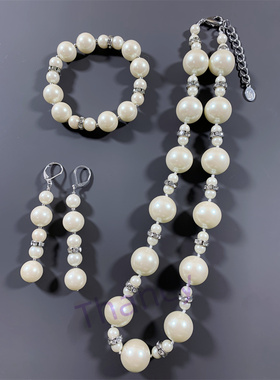 JR打标琉璃珍珠三件套