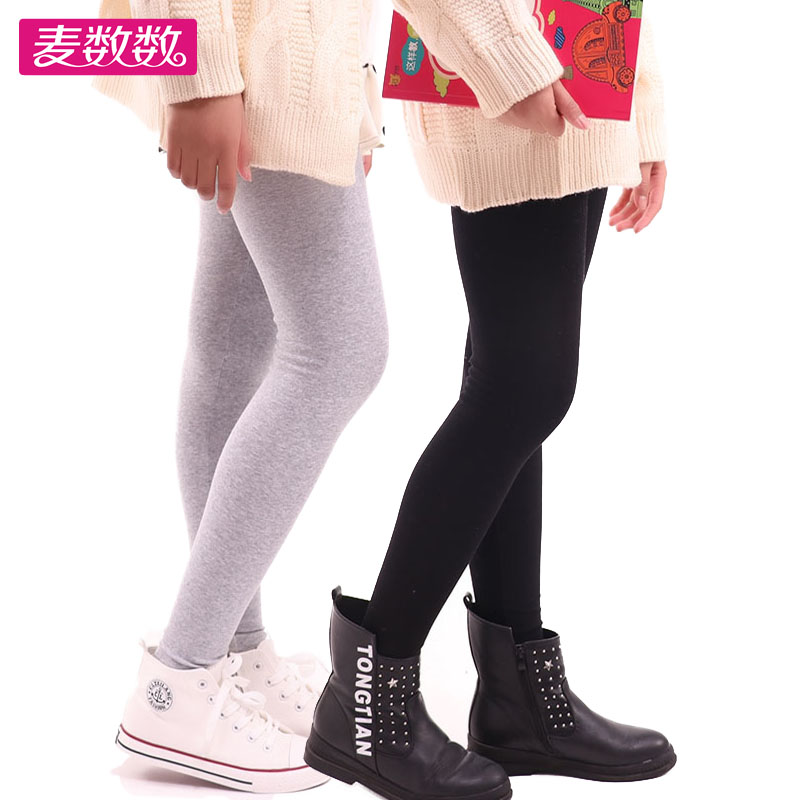 春秋胖女童弹力加肥高腰打底裤