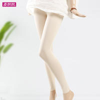 The long leggings for tall women are made of thin cotton and are nine-tenths black. They are elastic and can make a chubby girl look slimmer. The high waist is breathable thumbnail 2