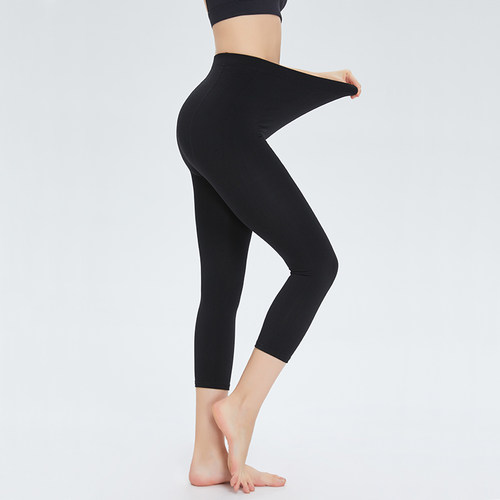 八分加绒打底裤紧身型无缝腿塑形