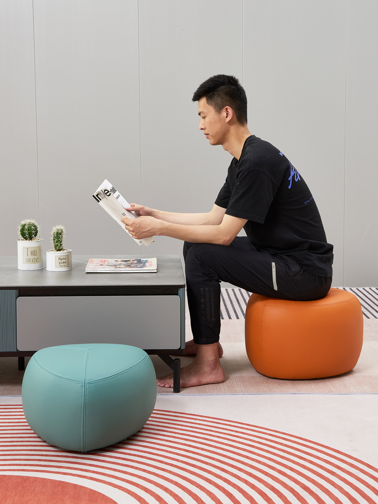 小沙发凳子客厅家用坐墩茶几矮凳皮墩子沙发凳软座门口换鞋凳脚凳,住宅家具,矮凳,淘宝优惠券,粉丝福利购,淘宝优惠卷