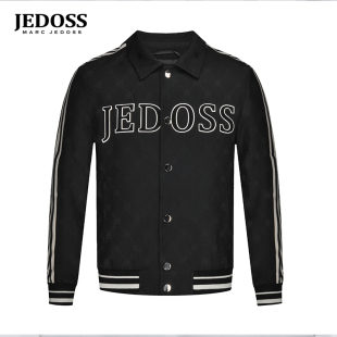 激光定位贴布朋克夹克外套079 秋冬专柜新款 JEDOSS 爵迪斯男装