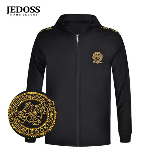 爵迪斯秋冬新款金线刺绣开衫夹克