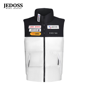 字母LOGO刺绣章仔羽绒马甲690 秋冬专柜新款 JEDOSS 爵迪斯男装