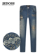 JEDOSS 132sx 字母LOGO烫金烫钻水洗牛仔裤 爵迪斯男装 秋冬新款