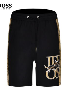 JEDOSS/爵迪斯男装2025夏季专柜新款提花刺绣织带针织中裤JF831