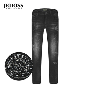 长裤 JEDOSS 立体凸压烫钻牛仔裤 秋冬专柜新款 BC086 爵迪斯男装