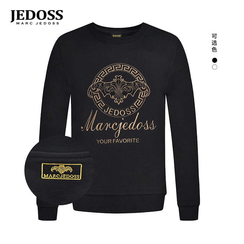 爵迪斯秋冬新款金线刺绣卫衣