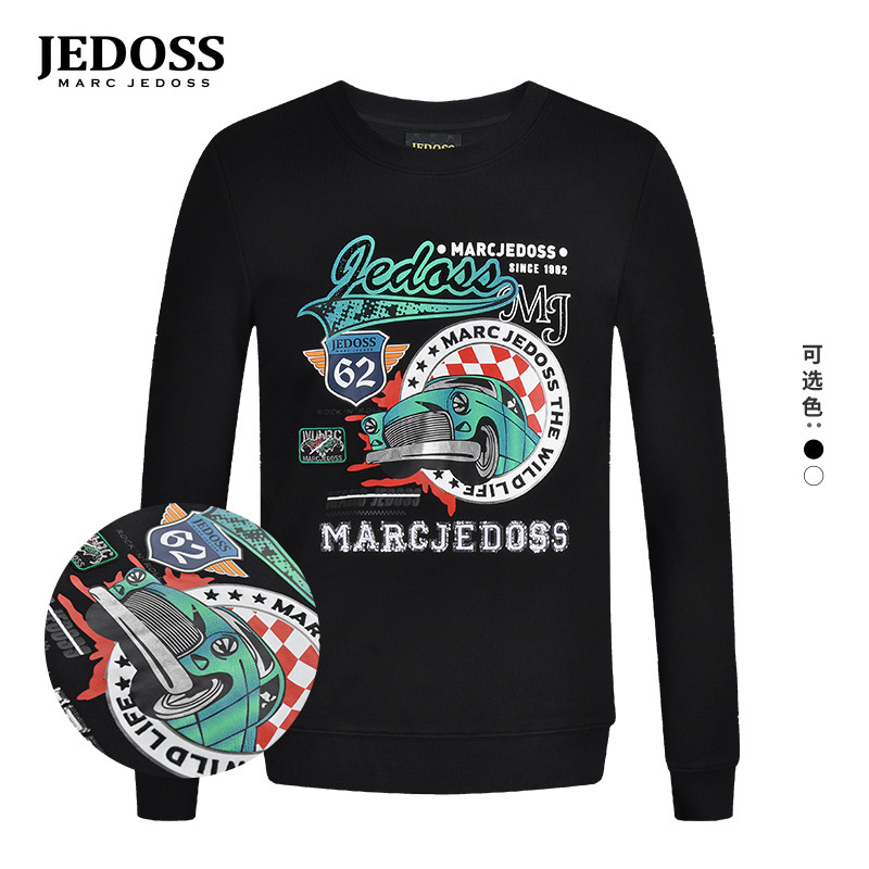 爵迪斯秋冬新款胶印圆领卫衣