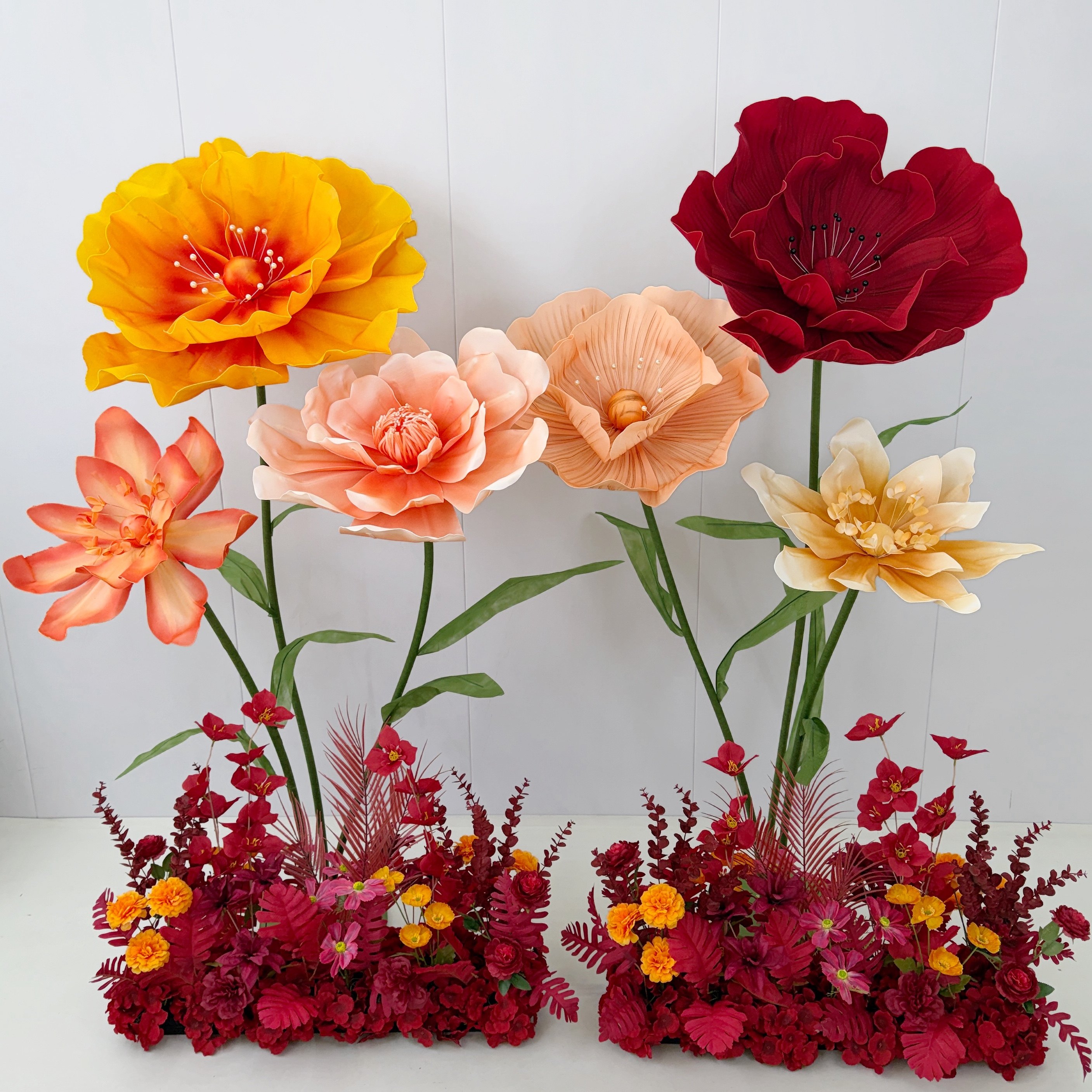 巨型纸艺花婚庆装饰大型场景背景花仿真虞美人橱窗展示防水仿真花,节庆用品/礼品,婚庆绢花,淘宝优惠券,粉丝福利购,淘宝优惠卷