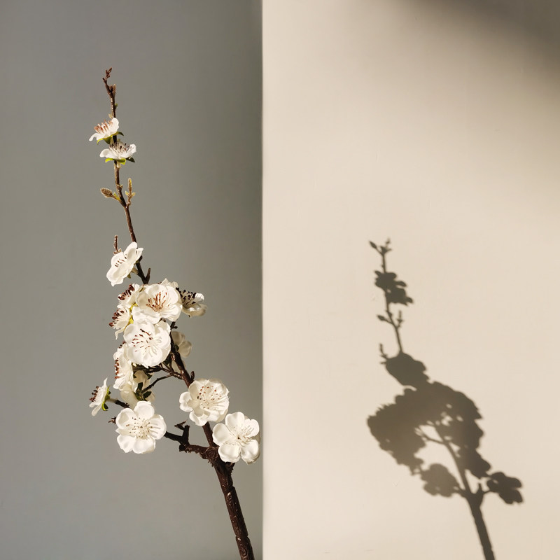 腊梅仿真梅花假花家居装饰落地插花婚庆摄影场景布置拍摄拍照道具