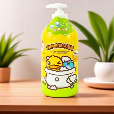 B.Duckbaby安护洗发沐浴露二合一方便大容量家用宝宝儿童适用