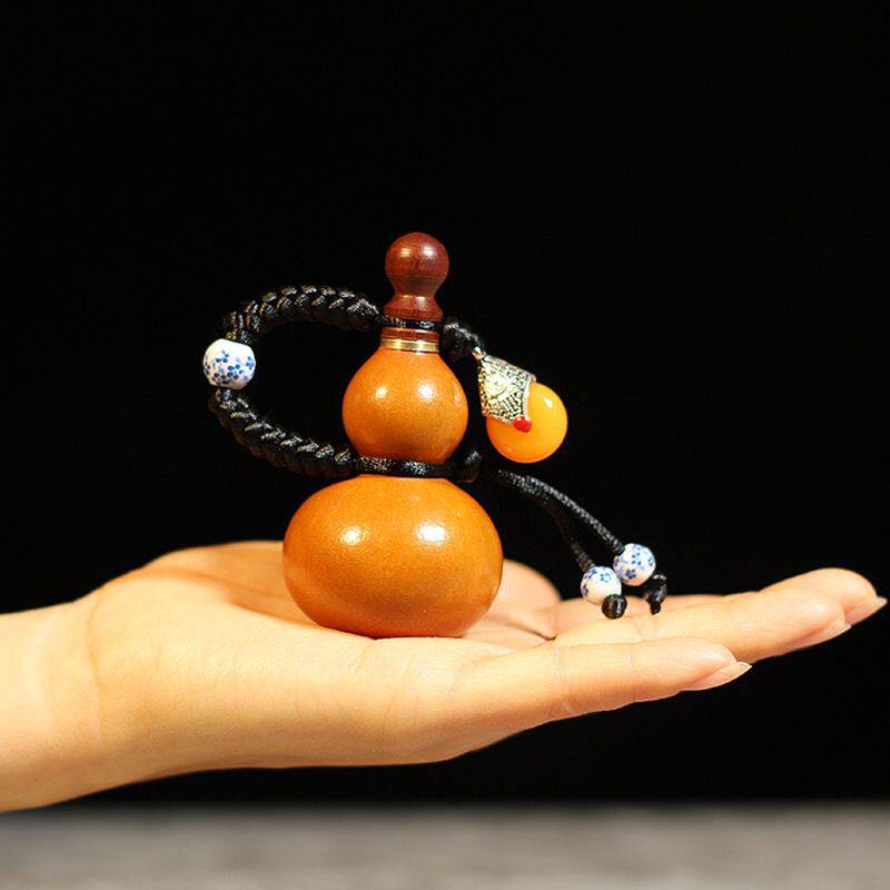 小酒葫芦文玩挂件挂饰手机包浆手捻天然手把件迷你装水装药丸装酒