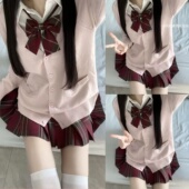 原创正版 衬衫 jk制服全套学院风春夏秋冬毛衣开衫 格裙学生套装 长袖