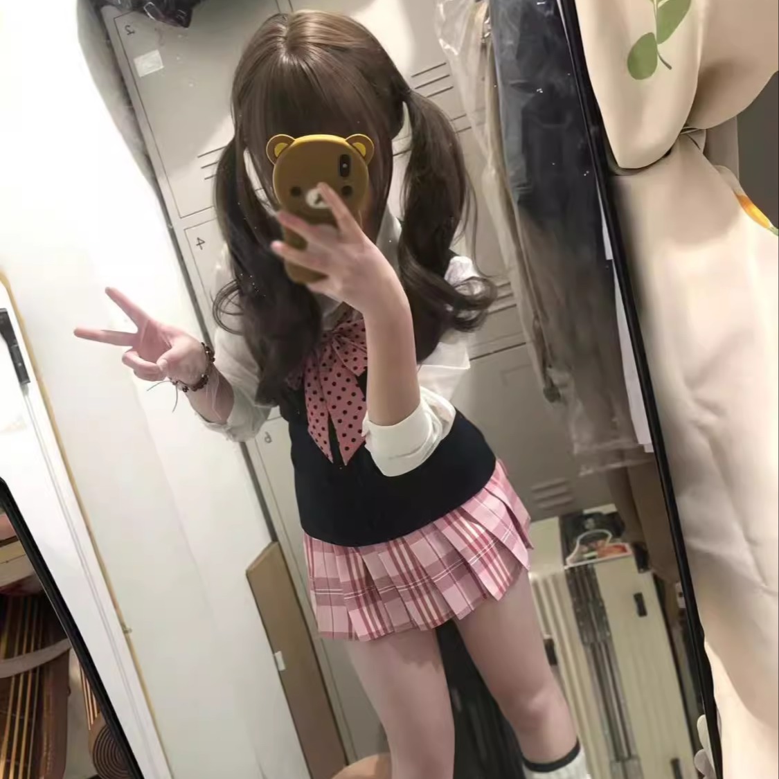 原创正版JK学生糖果格裙百褶裙