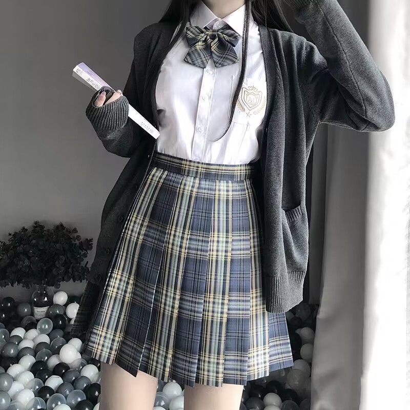 全套高腰百褶裙半身裙新