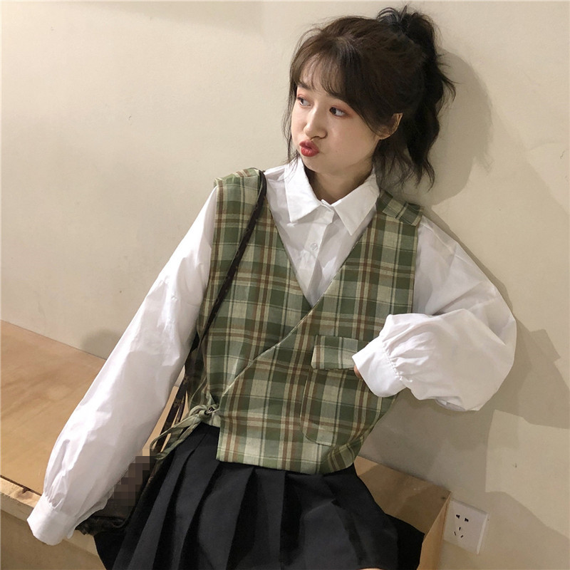 绿色马夹外搭小背心叠穿坎肩西装