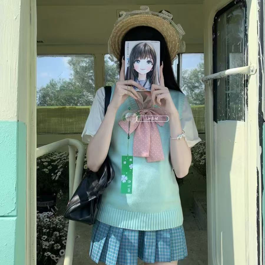 波点学院领结水手服JK制服学生
