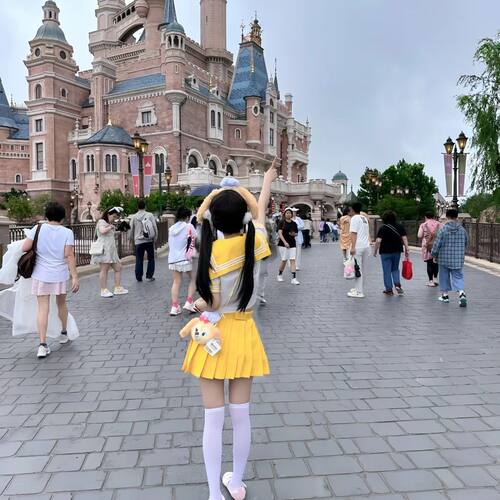 夏季日系JK水手服多巴胺套装