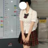 jk制服收腰衬衫 显瘦白色衬衣辣妹学院套装 格裙原创正版 学院风修身