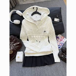 校供JK制服韩系麻花学院白色外套毛衣秋冬长袖连帽针织衫冬天内搭