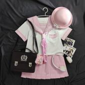 学院风校服全套 短袖 时尚 原创白三本水手服校供感日系jk制服基础款