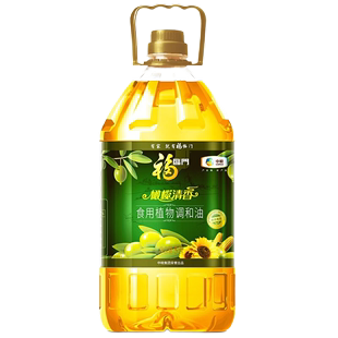 中粮福临门橄榄清香食用植物调和油5L 1桶装 家庭食用油