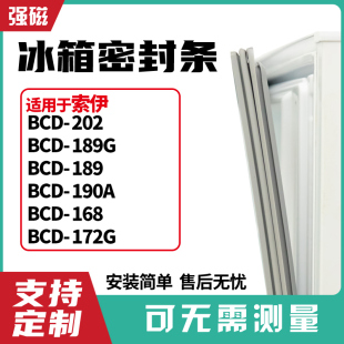 适用索伊BCD-202 189G 189 190A 168 172G冰箱门封条磁密封条胶圈