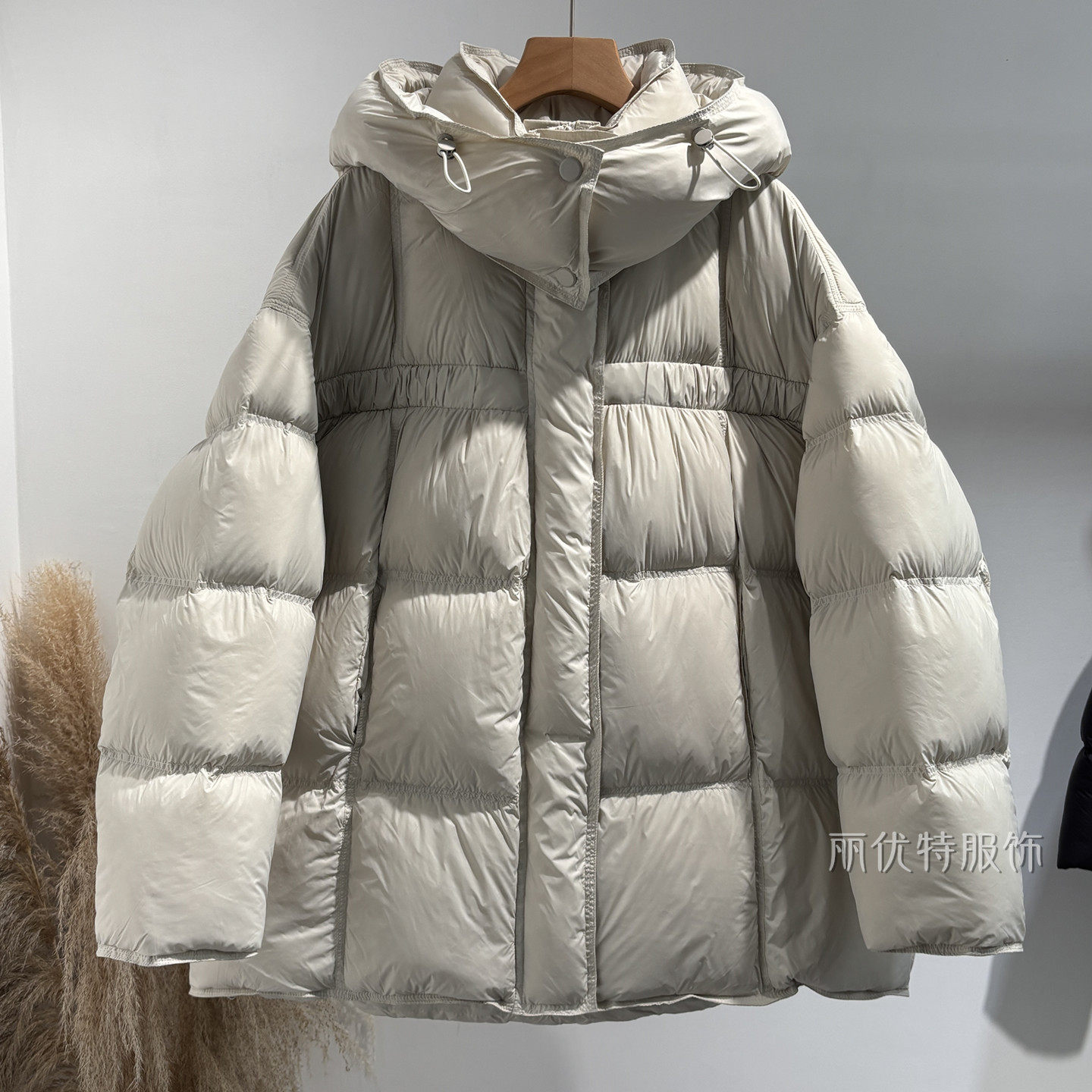 加厚中长款羽绒服女连帽宽松显瘦