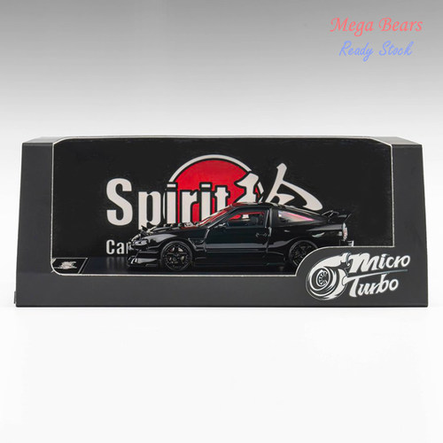 MT Micro Turbo 1/64 180SX Spirit玲 黑武士 汽车模型玩具 摆件