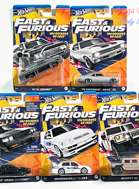 Hot Wheels 风火轮 银标系列 速度与激情 合金小车模型玩具 HNR88