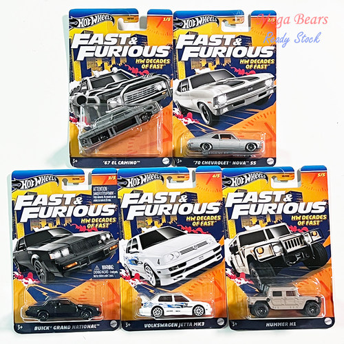 Hot Wheels 风火轮 银标系列 速度与激情 合金小车模型玩具 HNR88