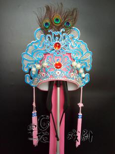 古装舞台戏曲小生帽子祝英台帽子梁祝帽子高端点稠加钻梁山伯帽子