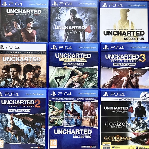 PS4/PS5国产收纳盒 神秘海域系列 自印封面 没有光盘 仅空盒