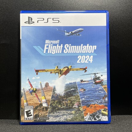 PS5国产包装盒 微软模拟飞行 2024 自印封面 没有光盘 空盒