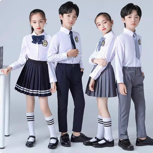 六一中小学生大合唱表演服英伦学院风校服班服朗诵演出服儿童园服