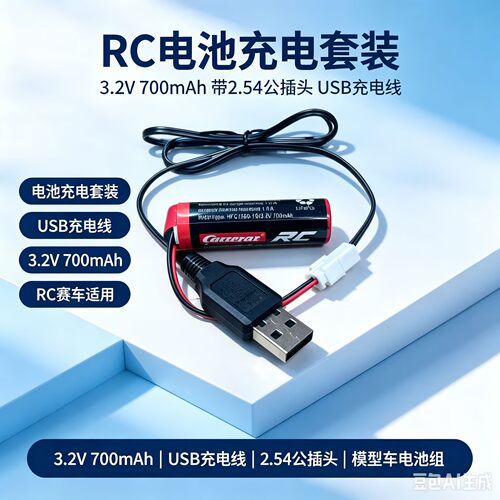 3.2V700mAh聚合物锂电USB套装