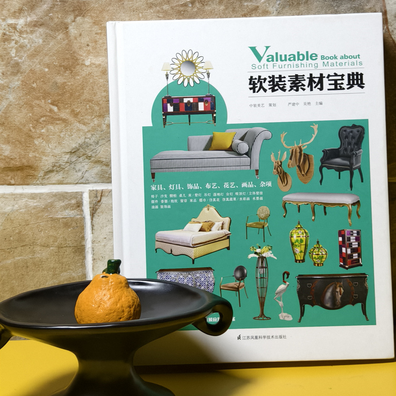 【当天发】【官方.原版全新塑封当天发货】软装素材宝典 窗帘布艺家具花艺装饰品画品摆件 现代家居空间室内装饰9787553755359图片