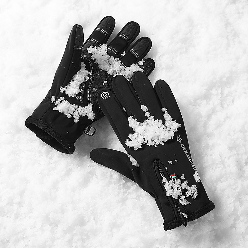 运动加绒登山滑雪冬季触屏男女防风保暖骑行手套 winter gloves