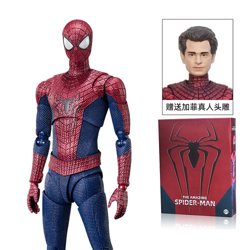 CT超凡蜘蛛侠送加菲头雕可动手办