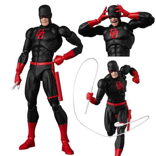 黑色版夜魔侠DD漫威可动手办