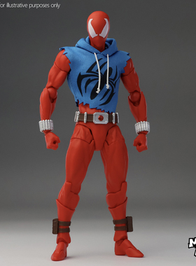 MESS TOYS 猩红英雄 猩红蜘蛛侠 战损布衣可动手办模型收藏礼物