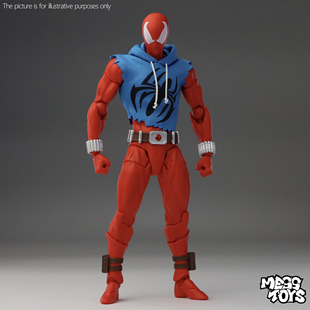 MESS TOYS 猩红英雄 猩红蜘蛛侠 战损布衣可动手办模型收藏礼物